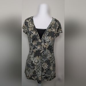 Y2K JKLA Women's Overlay Blouse